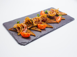 grilled salmon steak