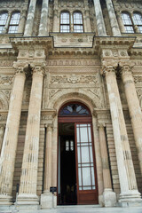 Obraz premium View of the amazing architecture of Dolmabahce Palace in Istanbul.