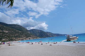 Fototapeta na wymiar view of famous Kaputas Beach in Kas Antalya