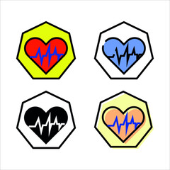 set of hearts