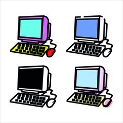 laptop and computer
