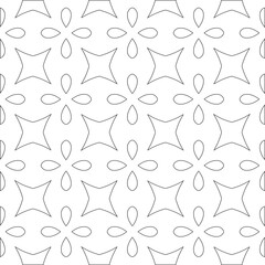 Vector geometric pattern. Repeating elements stylish background abstract ornament for wallpapers and backgrounds. Black and white colors 