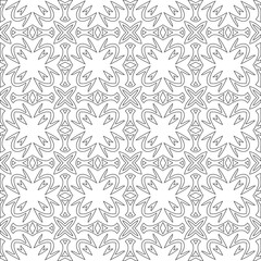  Vector geometric pattern. Repeating elements stylish background abstract ornament for wallpapers and backgrounds. Black and white colors 