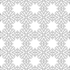  Vector geometric pattern. Repeating elements stylish background abstract ornament for wallpapers and backgrounds. Black and white colors 