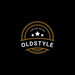 Classic retro vintage label badge logo design suitable for clothes, fabrics, t-shirts, jackets, hoodies and more