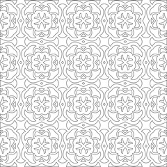
Vector geometric pattern. Repeating elements stylish background abstract ornament for wallpapers and 

backgrounds. Black and white colors 