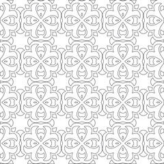 
Vector geometric pattern. Repeating elements stylish background abstract ornament for wallpapers and 

backgrounds. Black and white colors 
