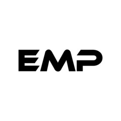 EMP letter logo design with white background in illustrator, vector logo modern alphabet font overlap style. calligraphy designs for logo, Poster, Invitation, etc.