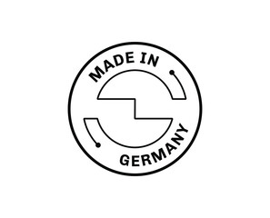 Made in Germany for label, stickers, badge