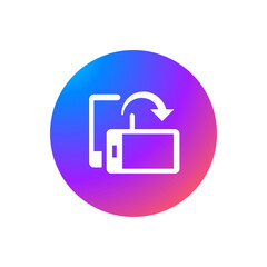 Obraz premium Screen Rotation - Sticker