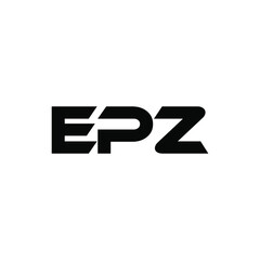 EPZ letter logo design with white background in illustrator, vector logo modern alphabet font overlap style. calligraphy designs for logo, Poster, Invitation, etc.