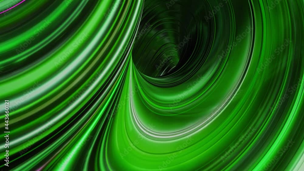Poster twisting tunnel of stripes. animation. 3d tunnel with twists and fast dive flow. tunnel immerses use