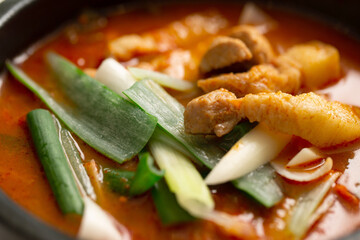 Pork and Kimchi Stew ,Korean food 