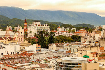 Landscape view of the city of Salta, Argentina - 443660365