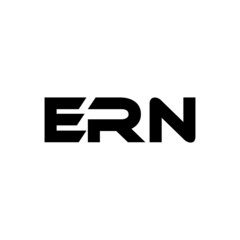 ERN letter logo design with white background in illustrator, vector logo modern alphabet font overlap style. calligraphy designs for logo, Poster, Invitation, etc.