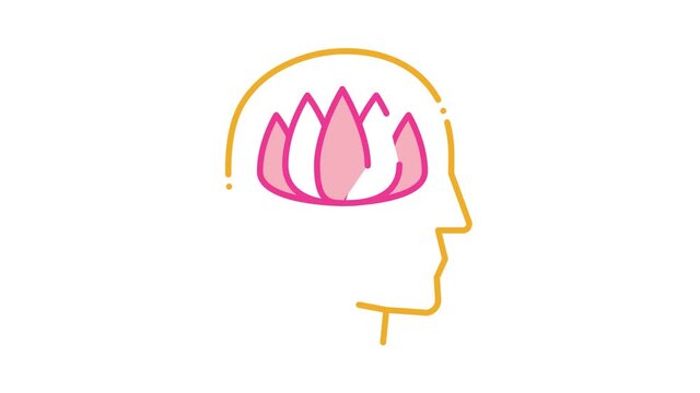 Shaman Man Icon Animation. color Shaman Man animated icon on white background