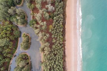 Lake and Ocean with Beach in the Middle No People with Copy Space, Phuket, Thailand