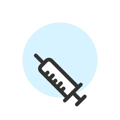 Syringe , Hospital filled outline icon.