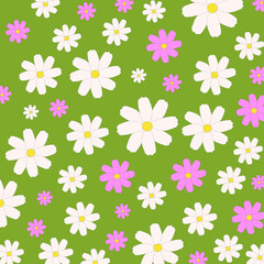 Flower white and pink pattern
