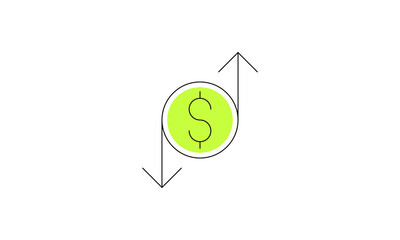 finance money business cash payment currency dollar set exchange credit sign vector 