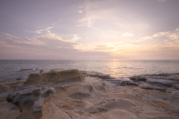 和歌山県 千畳敷 夕日