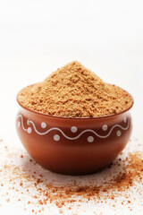 Jaggery powder, Jaggery is used as an ingredient in sweet and savoury dishes in the cuisines of India, gur or gud is unrefined sugar obtained from concentrated sugarcane juice.