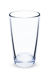 Empty glass isolated on white background with clipping path 
