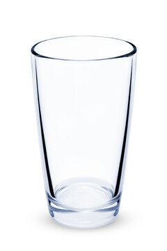 Empty glass isolated on white background with clipping path 