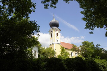 Fototapeta na wymiar St. Benno Church, Herrnsaal.. Bavaria, Germany