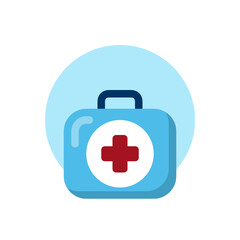 Bag , Hospital flat icon.