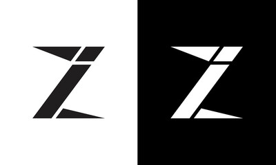 initial letter ZI logo design on luxury background. ZI icon logo design. IZ elegant 
and Professional letter icon design on background. Z I ZI