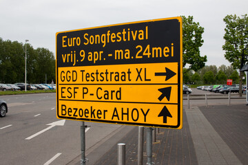 eurovision songcontest sign covid corona teststreet