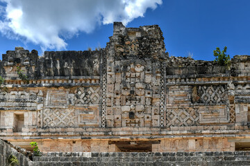 Fototapeta na wymiar Quadrangle of the Nuns - Uxmal, Mexico
