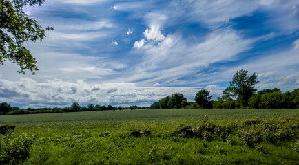 landscape with clouds