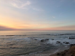 California beach sunset, Bay Area Oceanside, San Mateo county coast, Pescadero State Beach, Bean...