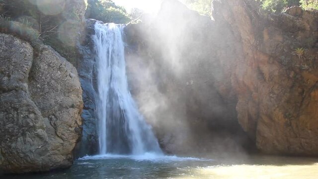 Salto de Baiguate waterfall near Jarabacoa town