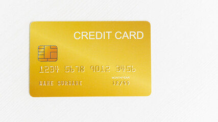 credit card mobile typing on laptop keyboard Concept of online shopping and paying through internet banks.