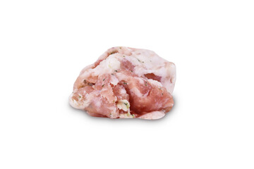 Minced meat on isolated white background