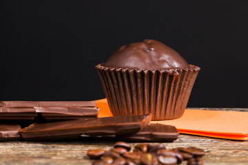 coffee , cupcake and milk chocolate