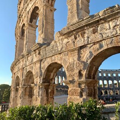 Roman Colosseum in the Pula (Croatia). - obrazy, fototapety, plakaty