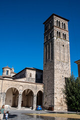 Fototapeta na wymiar rieti detail of the cathedral of santa maria