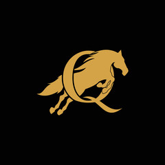 horse logo designn vector illustration