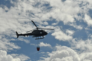 helicopter in flight