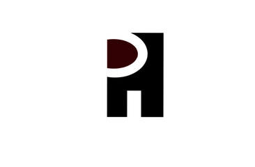 Logo with the initials P and H in the shape of a Chair