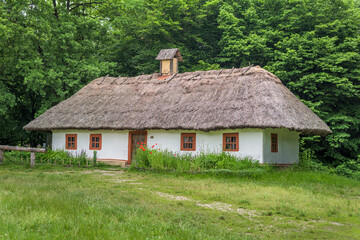 Plakat ukrainian historic traditional house