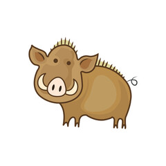 Cute Little Wild Animal Vector Art