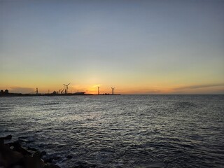 Fototapeta premium sunset over the sea