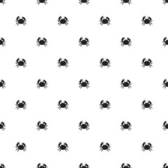 Print crab seamless pattern, vector illustration for textiles.