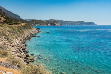 Fototapeta premium Mediterranean Sea in Turkey. Bozburun peninsula 
