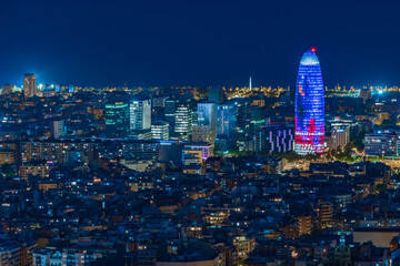 Cityscape of Barcelona (Spain)
